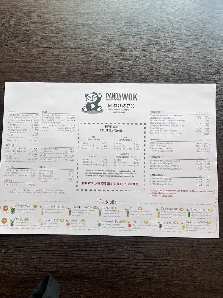 Panda Wok - Menu Image 1